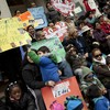 Dozens of parents, daycare providers and others showed up at a Cty Hall Wednesday to protest cuts to subsidized childcare.
